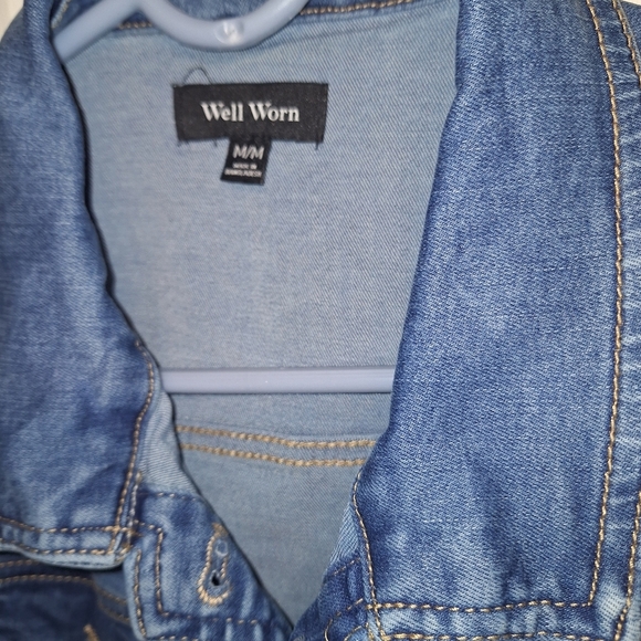 Well Worn Classic Blue Denim Jacket - Picture 3 of 5